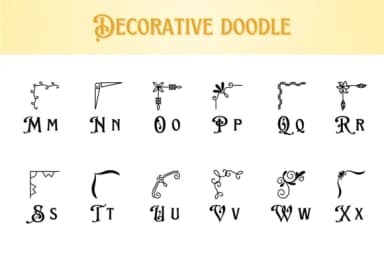 Decorative Doodle by Chonada — Dingbats Font — thumbnail 3