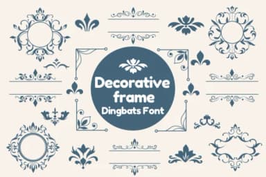 Decorative Frame by Nun Sukhwan — Dingbats Font — thumbnail 1