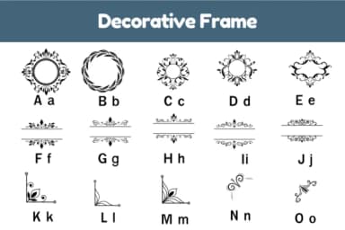 Decorative Frame by Nun Sukhwan — Dingbats Font — thumbnail 2
