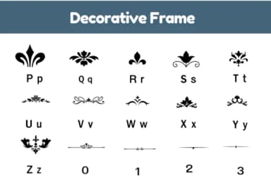 Decorative Frame by Nun Sukhwan — Dingbats Font — thumbnail 3
