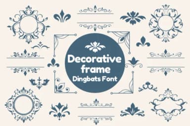 Decorative Frame by Nun Sukhwan — Dingbats Font — thumbnail 8