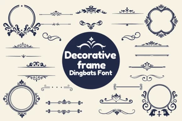 Decorative Frame by Nun Sukhwan — Dingbats Font