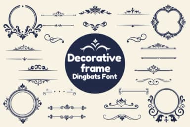 Decorative Frame by Nun Sukhwan — Dingbats Font — thumbnail 1