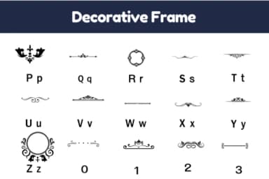 Decorative Frame by Nun Sukhwan — Dingbats Font — thumbnail 3