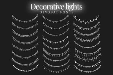 Decorative-lights by Font-Tastic — Dingbats Font — thumbnail 1