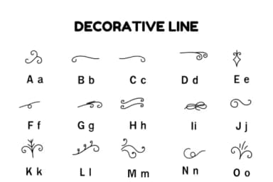 Decorative Line by Nun Sukhwan — Dingbats Font — thumbnail 2