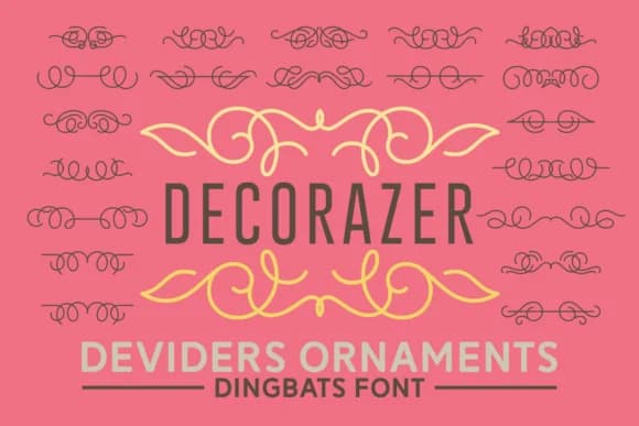 Decorazer by Keithzo (7NTypes) — Dingbats Font