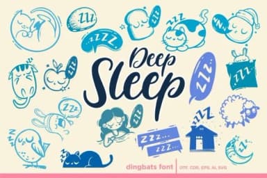 Deep Sleep by onoborgol — Dingbats Font — thumbnail 1