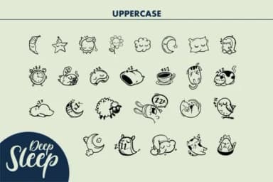 Deep Sleep by onoborgol — Dingbats Font — thumbnail 2