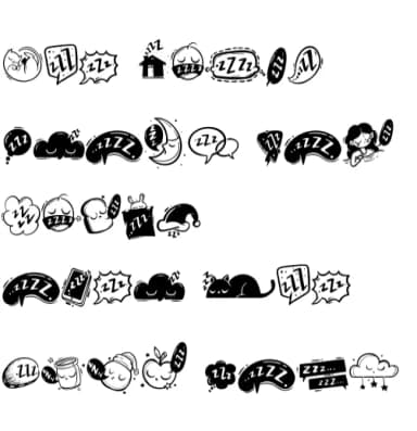 Deep Sleep by onoborgol — Dingbats Font — thumbnail 7