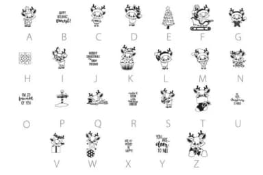 Deerly Dingbats by Illustration Ink — Dingbats Font — thumbnail 3