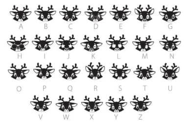 Deerly Dingbats by Illustration Ink — Dingbats Font — thumbnail 4