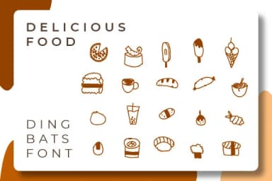 Delicious Food by Ciriative — Dingbats Font — thumbnail 2