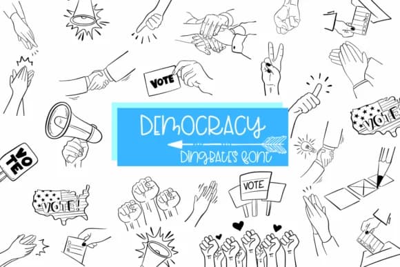 Democracy by Sirinart — Dingbats Font