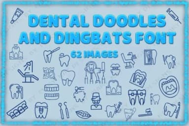 Dental Doodles by Mary Kay's Magic — Dingbats Font — thumbnail 1