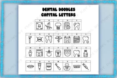 Dental Doodles by Mary Kay's Magic — Dingbats Font — thumbnail 2