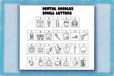 Dental Doodles by Mary Kay's Magic — Dingbats Font — thumbnail 3