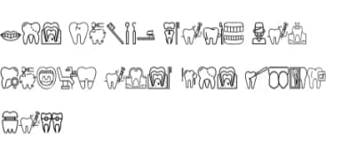 Dental Doodles by Mary Kay's Magic — Dingbats Font — thumbnail 6