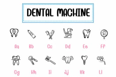 Dental Machine by PraewDesigns — Dingbats Font — thumbnail 2