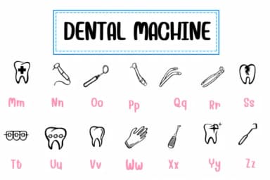 Dental Machine by PraewDesigns — Dingbats Font — thumbnail 3