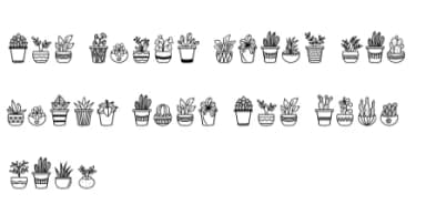 Deplants by Letterayu — Dingbats Font — thumbnail 5