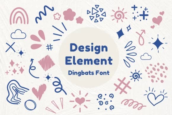 Design Element by Nun Sukhwan — Dingbats Font