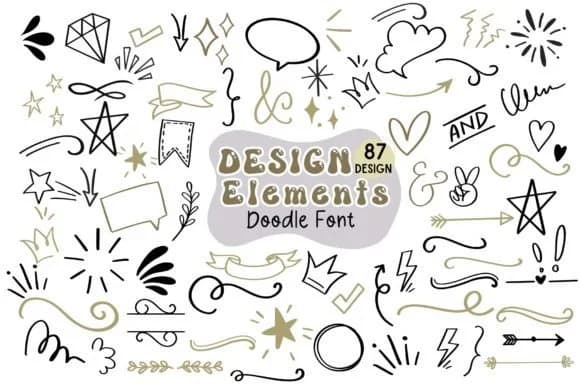 Design Elements by Pui Art — Dingbats Font