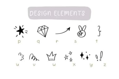 Design Elements by Pui Art — Dingbats Font — thumbnail 5