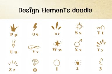 Design Elements Doodle by Ketsarin — Dingbats Font — thumbnail 3