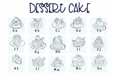 Dessert Cake by Sirinart — Dingbats Font — thumbnail 2