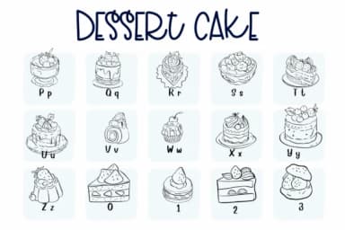 Dessert Cake by Sirinart — Dingbats Font — thumbnail 3