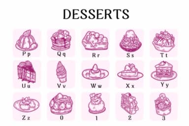 Desserts by Suphitchaya — Dingbats Font — thumbnail 3