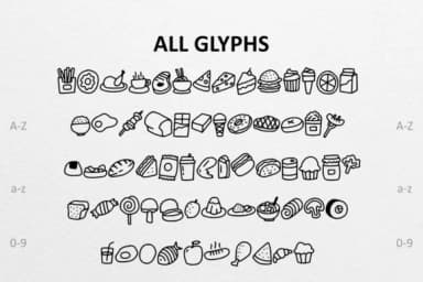 Desserts Doodle by CrafterFonts — Dingbats Font — thumbnail 2