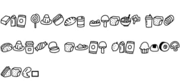 Desserts Doodle by CrafterFonts — Dingbats Font — thumbnail 5