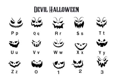 Devil Halloween by Nun Sukhwan — Dingbats Font — thumbnail 3