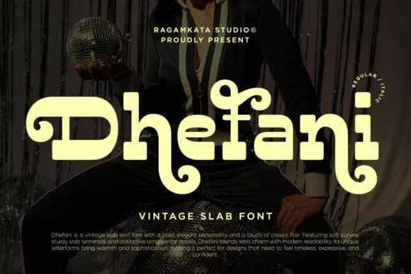 Dhefani Vintage by RagamKata Studio — Slab Serif Font