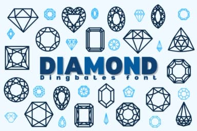 Diamond by Chonada — Dingbats Font — thumbnail 1