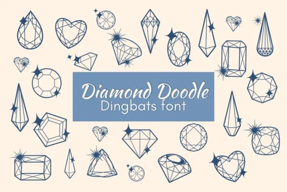 Diamond Doodle by Nun Sukhwan — Dingbats Font