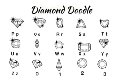 Diamond Doodle by Nun Sukhwan — Dingbats Font — thumbnail 3
