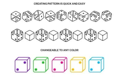 Dice Doodle by digitalplannerland — Dingbats Font — thumbnail 3