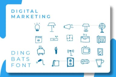 Digital Marketing by Ciriative — Dingbats Font — thumbnail 1