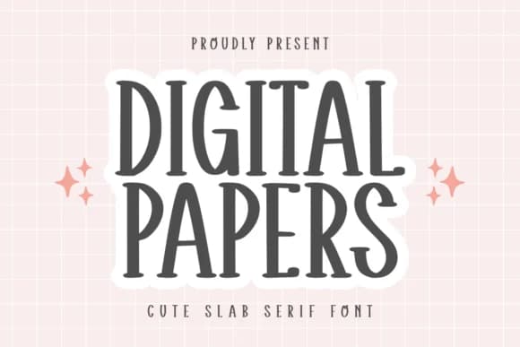 Digital Papers by CraftedType Studio — Slab Serif Font