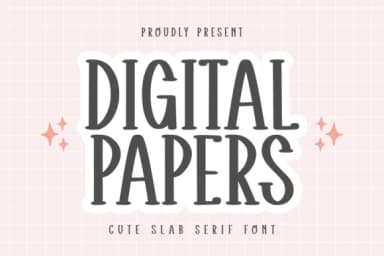 Digital Papers by CraftedType Studio — Slab Serif Font — thumbnail 1