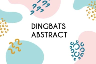 Dingbats Abstract by goodigital — Dingbats Font — thumbnail 1