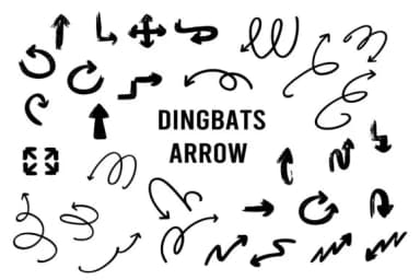 Dingbats Arrow by goodigital — Dingbats Font — thumbnail 1