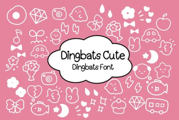 Dingbats Cute by Nun Sukhwan — Dingbats Font