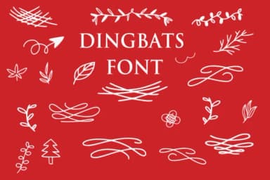 Dingbats Floral by goodigital — Dingbats Font — thumbnail 1