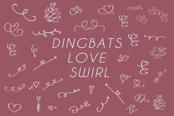 Dingbats Love Swirl by goodigital — Dingbats Font