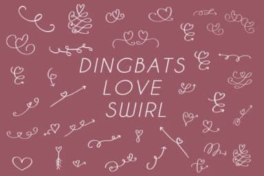 Dingbats Love Swirl by goodigital — Dingbats Font — thumbnail 1