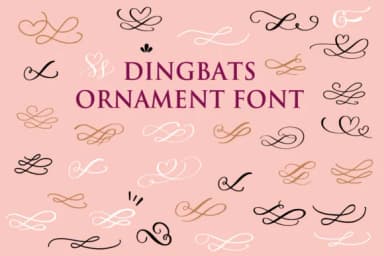 Dingbats Ornaments by goodigital — Dingbats Font — thumbnail 1